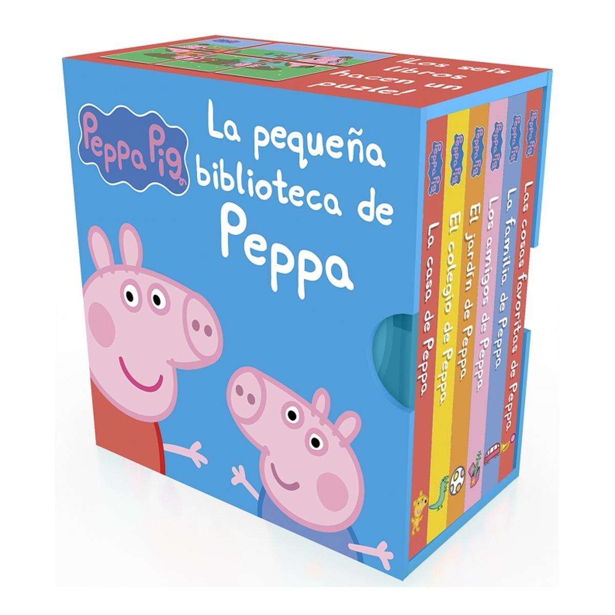 Imagem 0 de Peppa Pig. Libro juguete - La pequeña biblioteca de Peppa: La casa de Peppa - El jardín de Peppa - Los amigos de Peppa - El colegio de Peppa - La fam