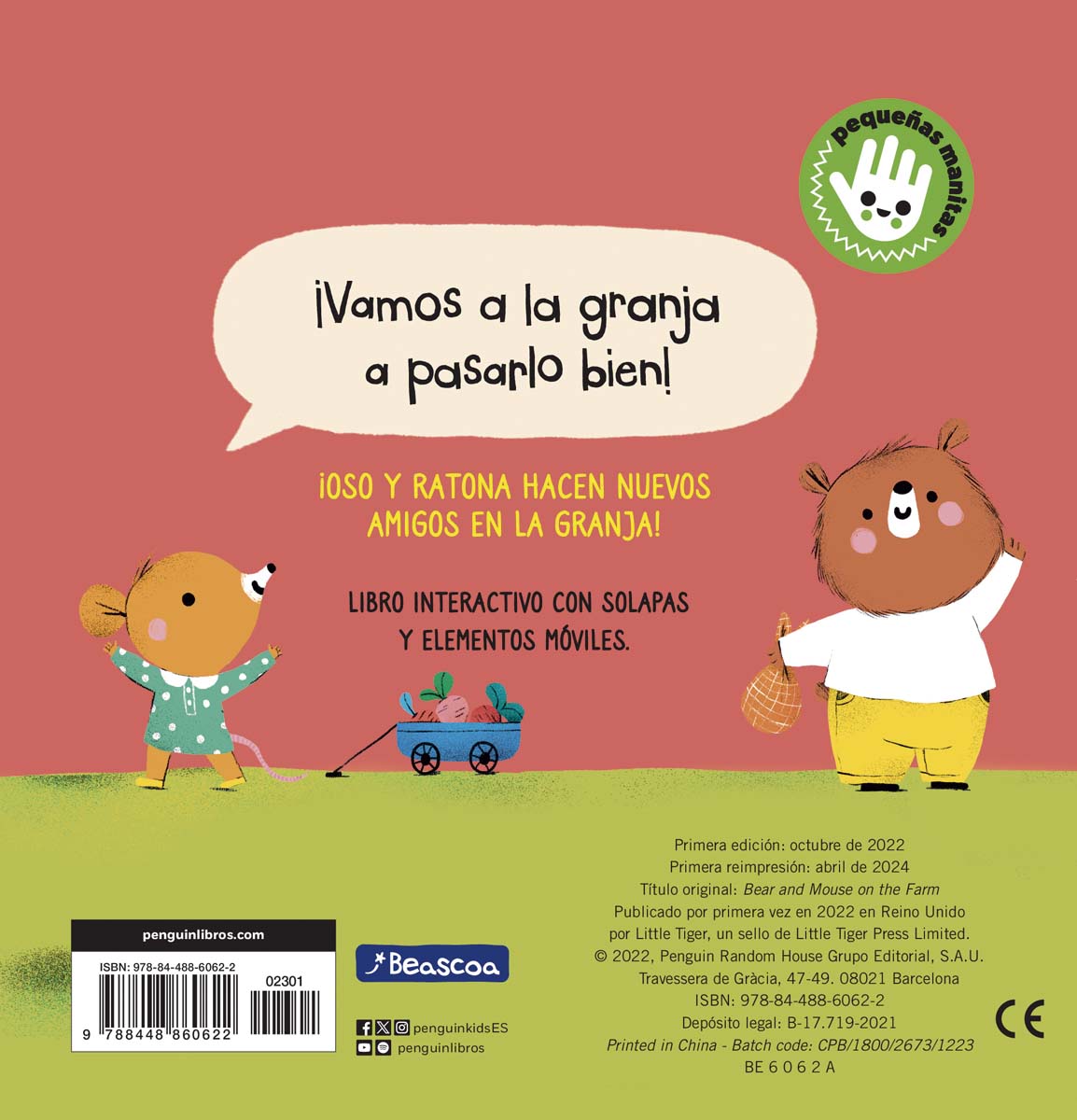 Oso y Ratona - Un día en la granja: Un libro de cartón con pestañas 3