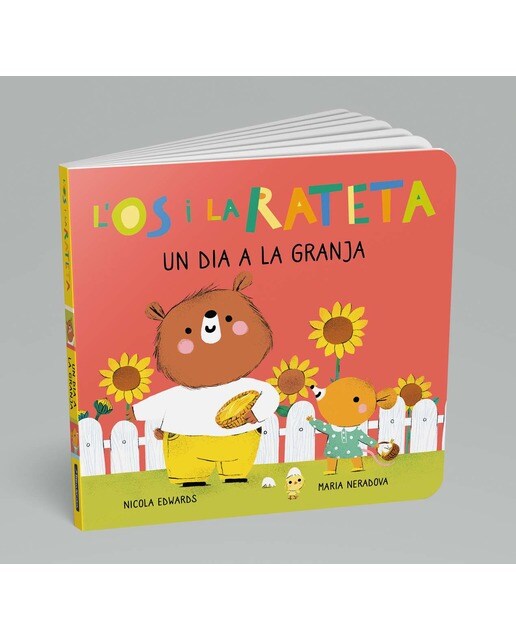 L'Ós i la Rateta - Un dia a la granja: Un llibre de cartró amb pestanyes 1