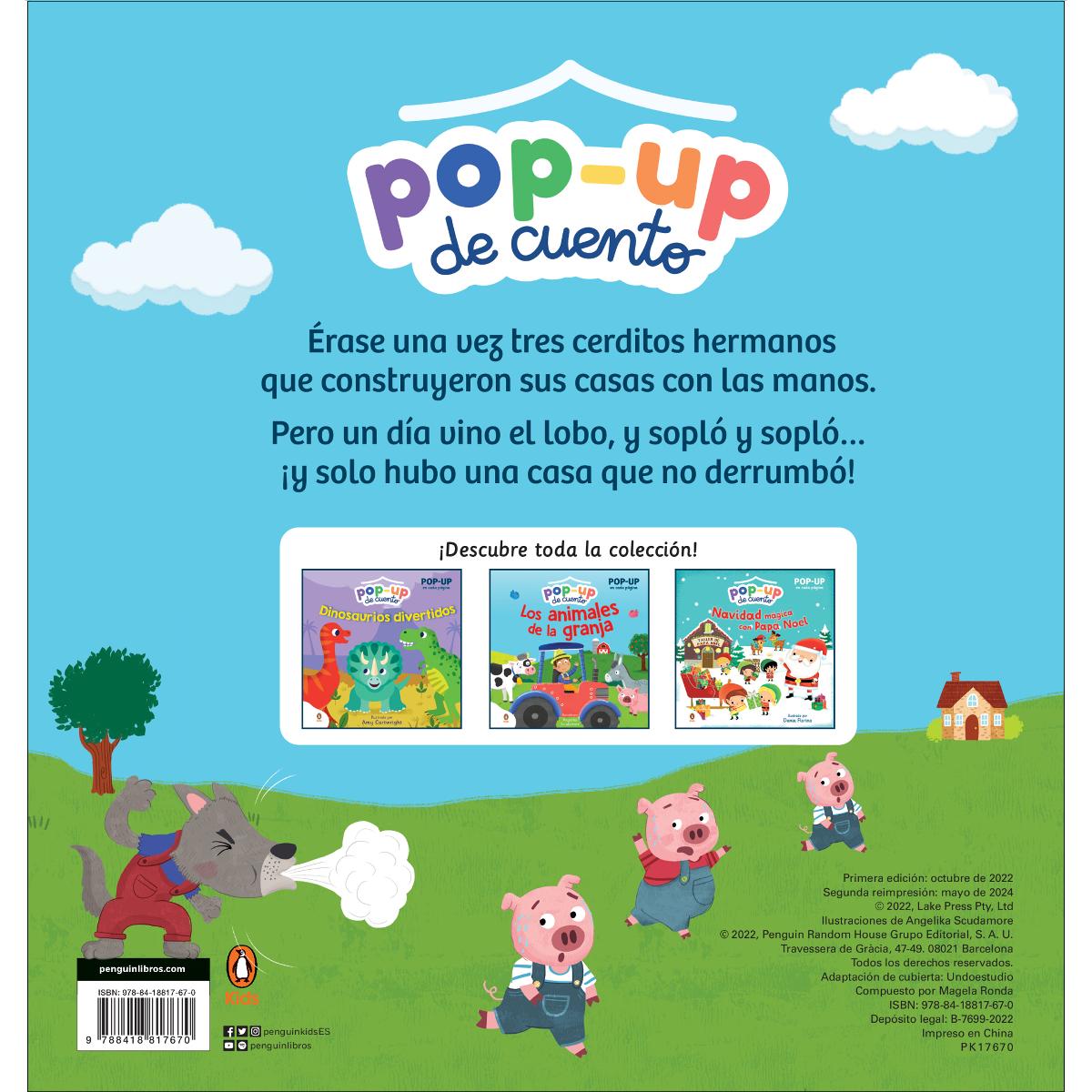 Los tres cerditos (Pop-up de cuento): Con Pop-Up en cada página para niños y niñas (Capa dura) 2