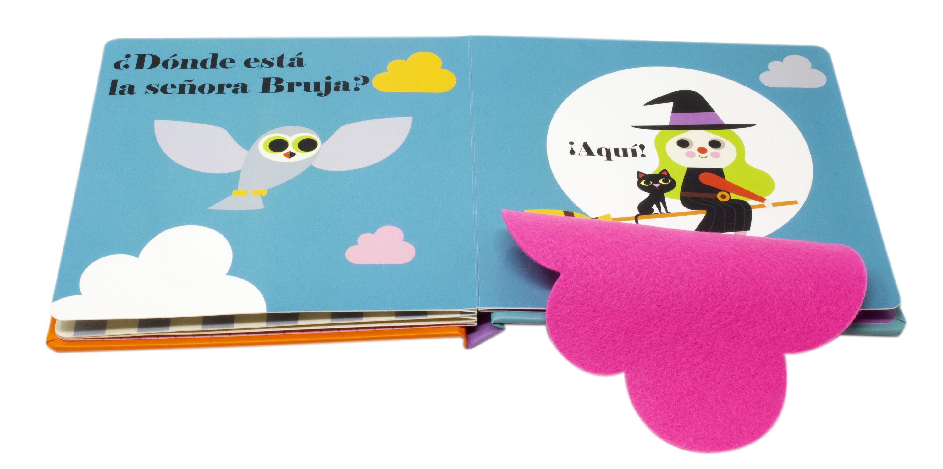 ¿Dónde está la señora Bruja?: Solapas de tela y un espejo 2