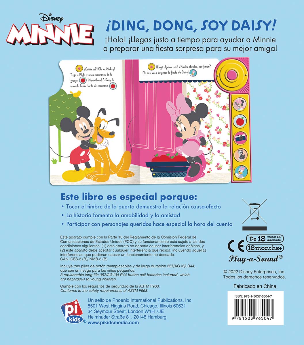 DING DONG. SOY DAISY. LIBRO CON TIMBRE MINNIE LDB (Capa dura) 2