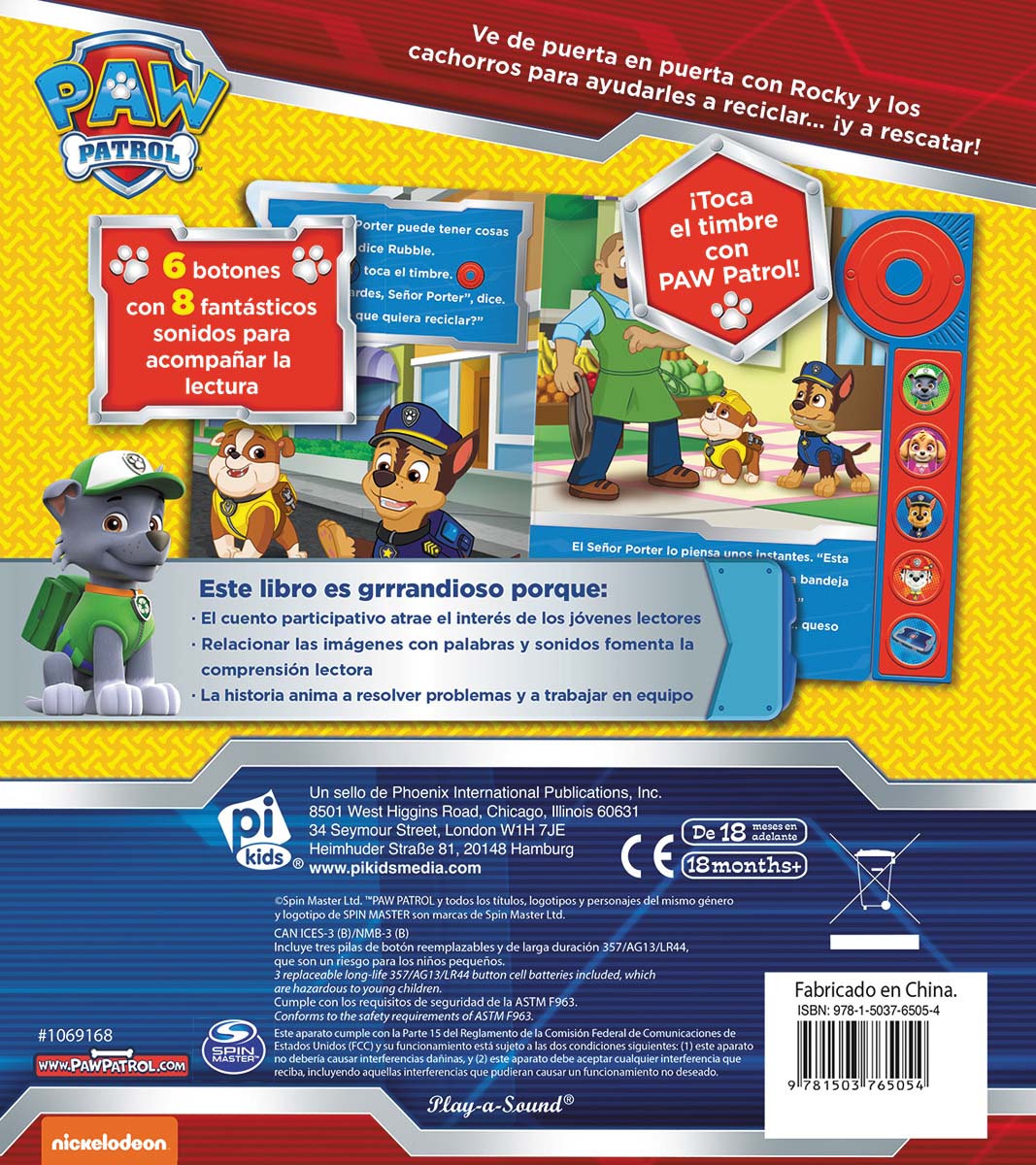 DING DONG, ES PAW PATROL. LIBRO CON TIMBRE PATRULLA CANINA LDB (Capa dura) 2