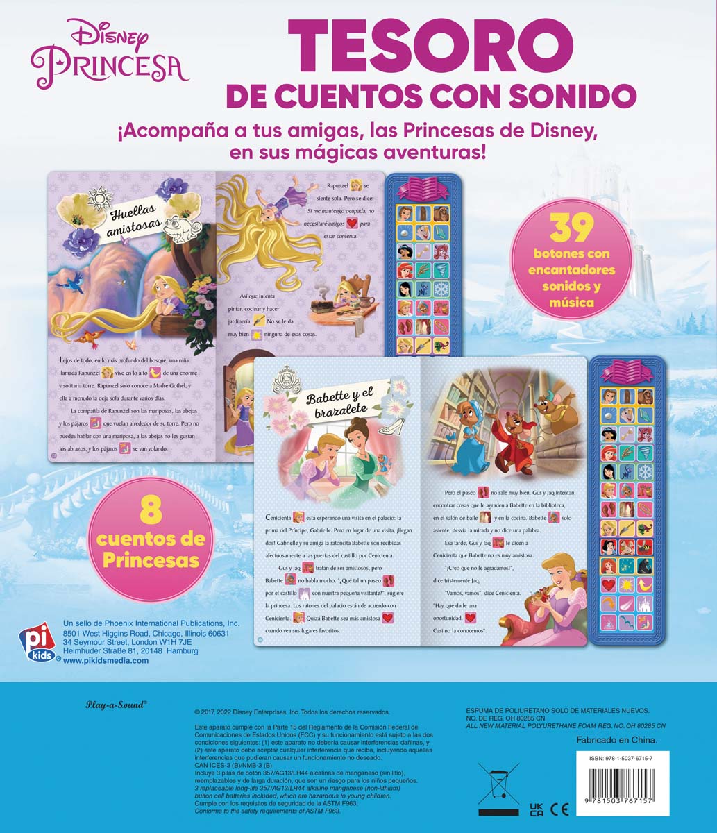 TESORO DE CUENTOS CON SONIDO PRINCESAS DISNEY SD TREASURY 2