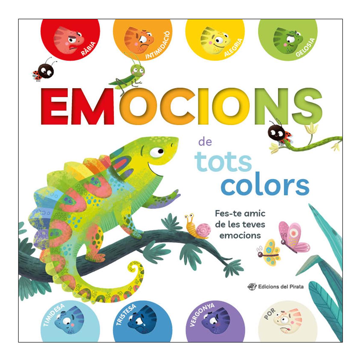 Imagem 0 de Emocions de tots colors: Llibre de cartoné per a bebès en CATALÀ - Contes per a nens de 2 anys per a aprendre colors i 8 emocions