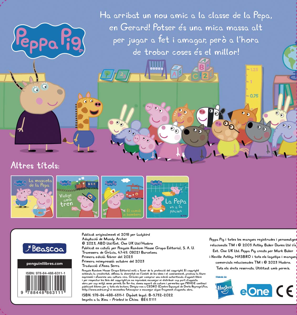 Peppa Pig. Llibre de cartró - El nou amic de la Pepa 4
