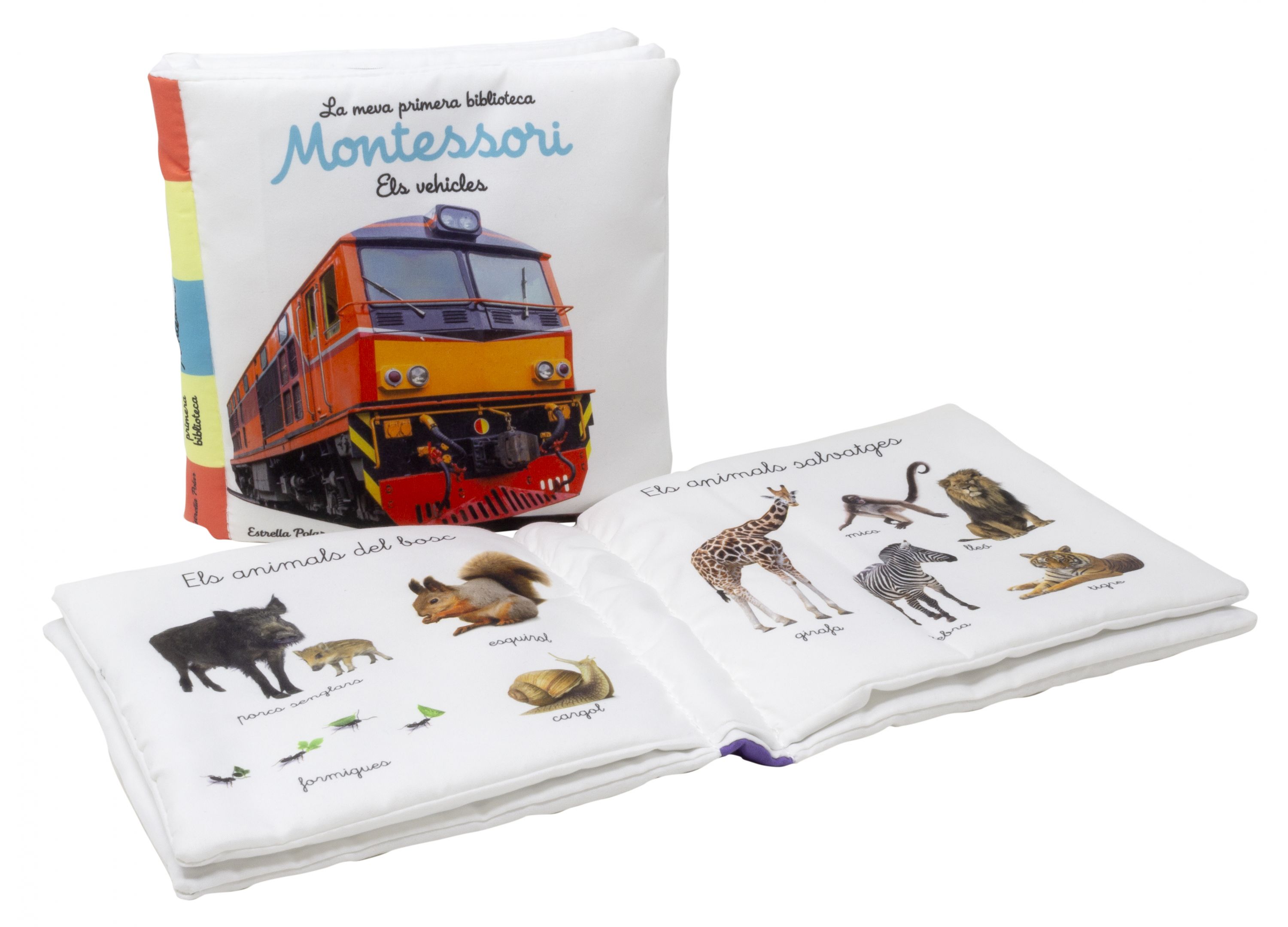 Els vehicles. Llibre de tela. La meva primera biblioteca Montessori: Amb fotografies reals 3