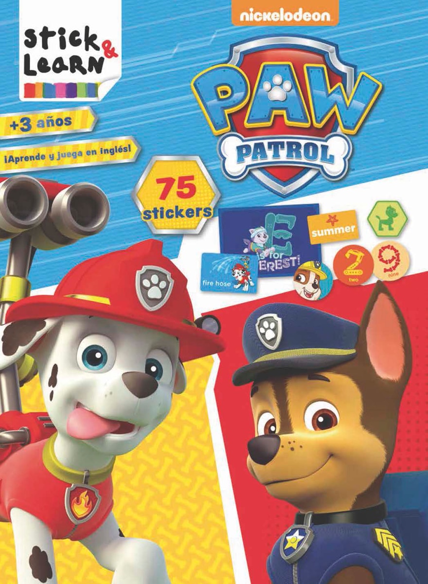 Stick &amp; color paw patrol