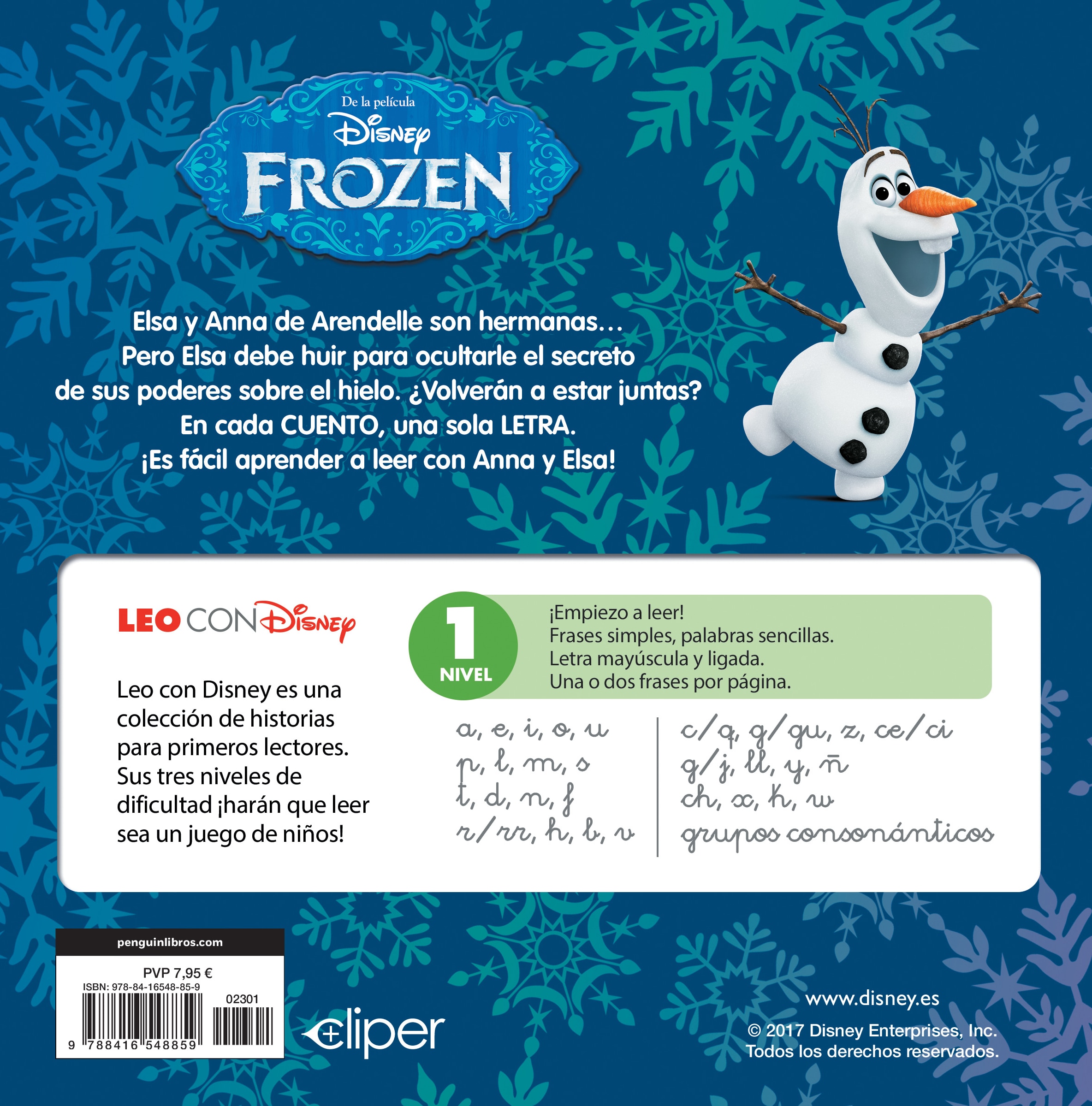 Frozen. Leo con Disney (Nivel 1). Un cuento para cada letra c/q, g/gu, z, ce/ci (Disney. Lectoescritura)  (Tapa blanda) 2