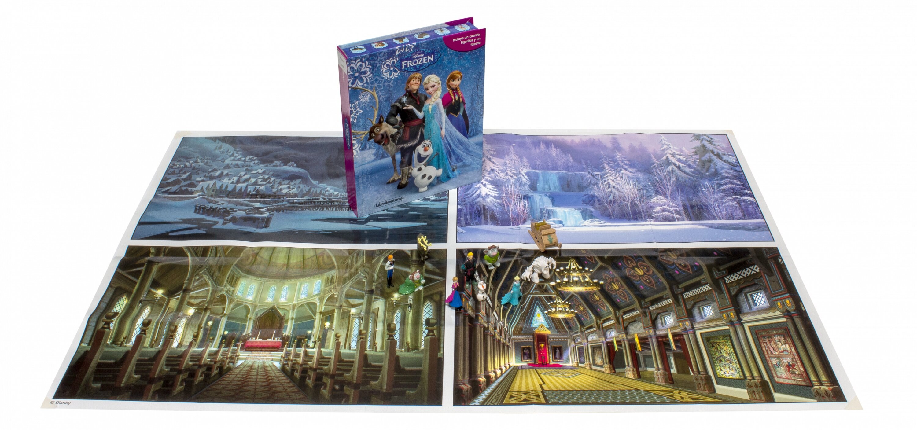 Frozen. Libroaventuras: Incluye un cuento, figuritas y un tapete 4