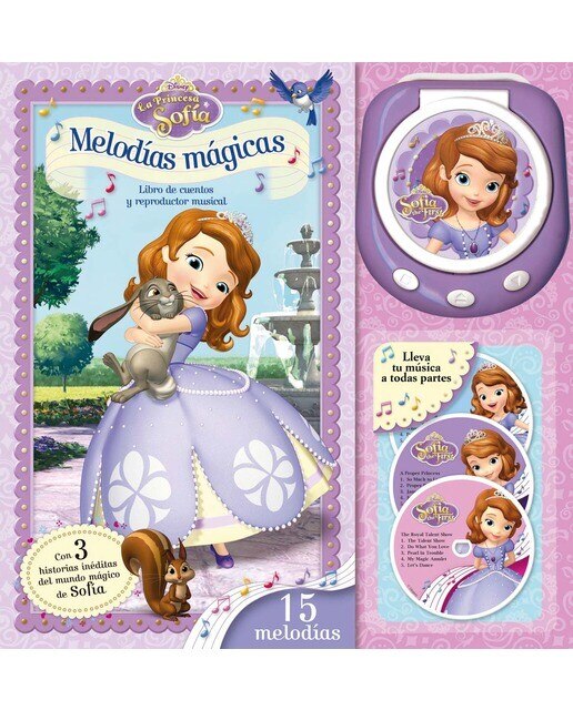 La Princesa Sofía. Melodías mágicas: Libro de cuentos y reproductor musical (Capa dura) 1
