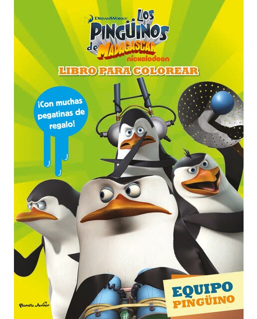 Imagen 0 de Los pingüinos de Madagascar. Libro para colorear: Equipo pingüino  (Tapa blanda)