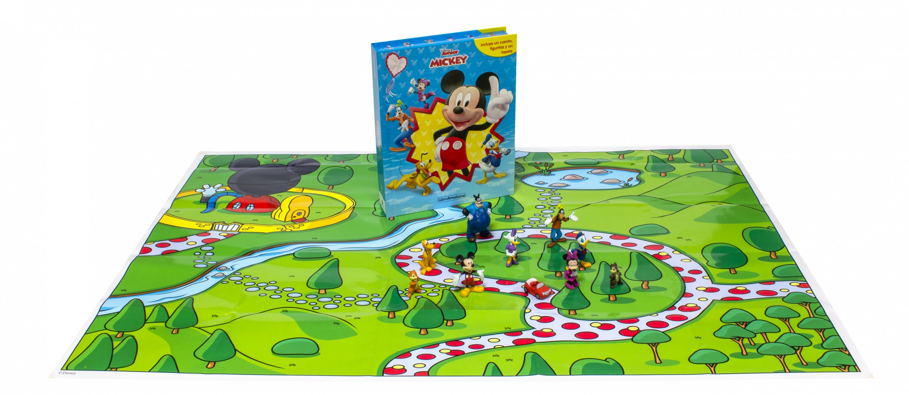 La casa de Mickey Mouse. Libroaventuras: Incluye un cuento, figuritas y un tapete 3