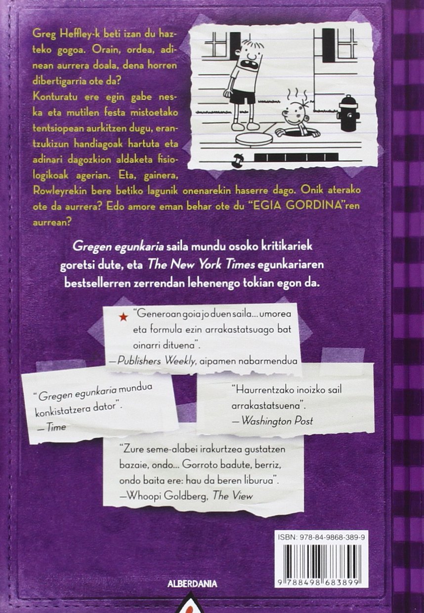 Egia gordina: Gizajo baten egunkaria 5 (Capa mole) 2