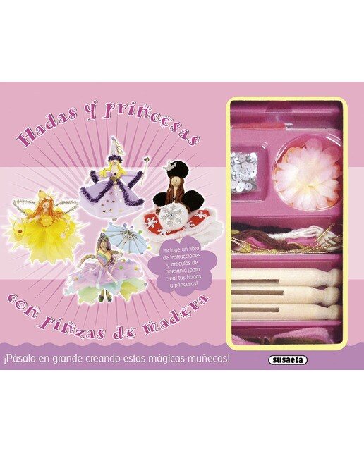Hadas y princesas con pinzas de madera 1