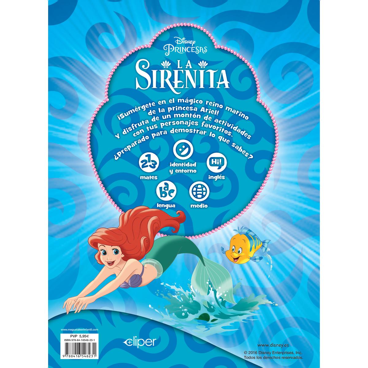 La Sirenita. Libro educativo con actividades y pegatinas (Disney. Actividades) (Capa mole) 2