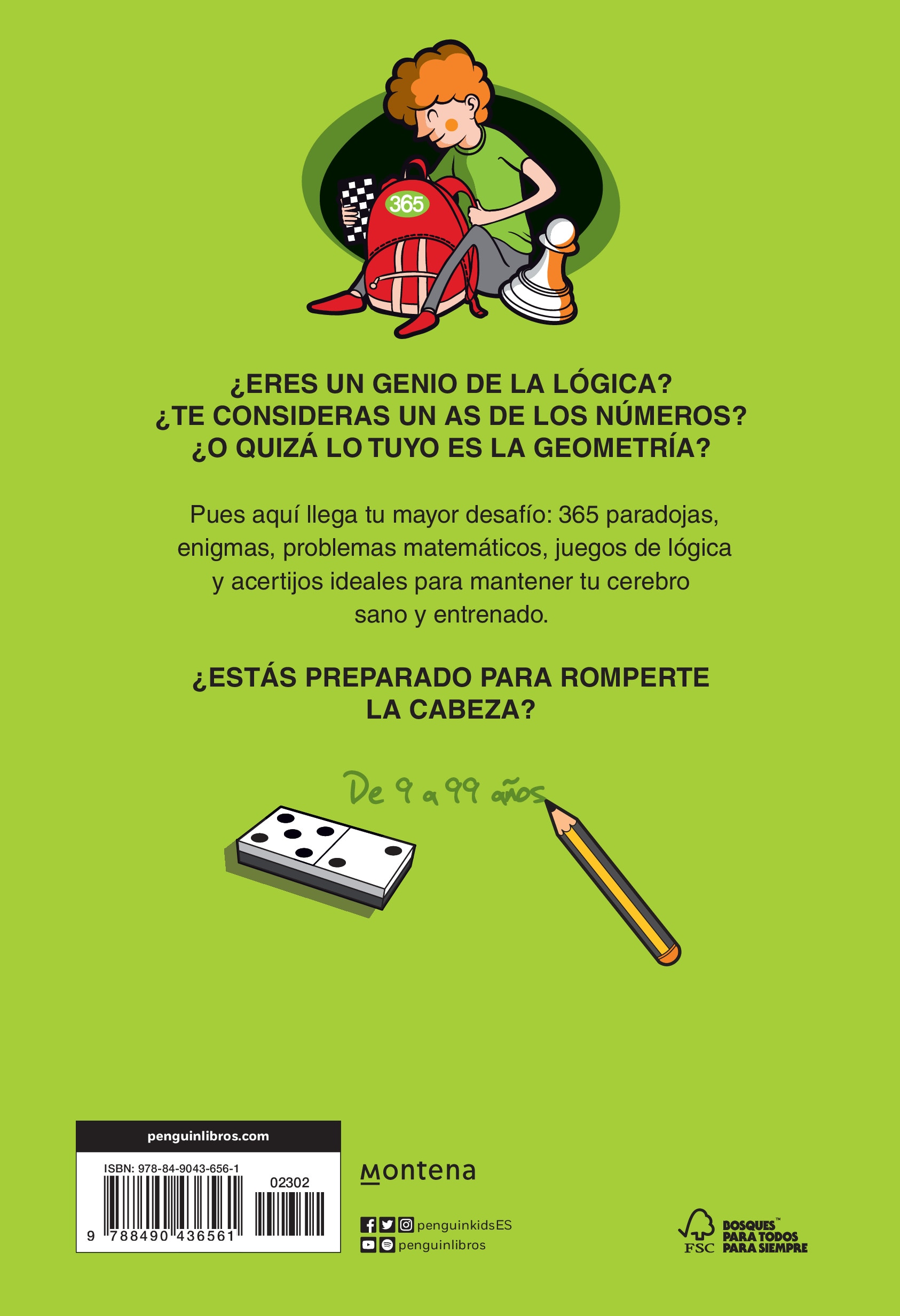 365 enigmas y juegos de lógica que te romperán la cabeza: Enigmas y acertijos para niños y niñas  (Tapa blanda) 2