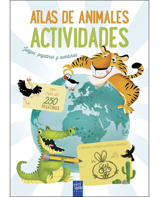 Atlas de animales. Actividades: Juegos, pegatinas y aventuras (Tapa blanda) 1