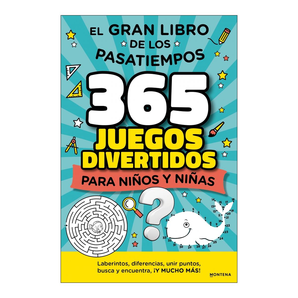 Imagen 0 de El gran libro de los pasatiempos: 365 juegos divertidos para niños y niñas: enigmas, sopas de letras, colorear, busca y encuentra, ¡y m  (Tapa blanda)