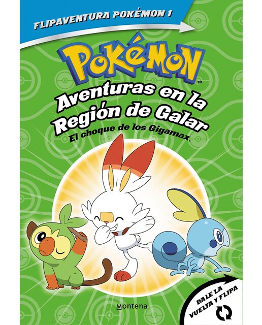Pokémon. Aventuras en la Región Galar: El choque de los Gigamax + Aventuras en la Región Alola. El combate por el crista FlipAventura   (Tapa blanda) 1