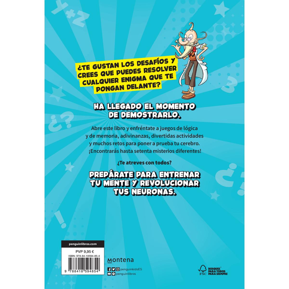 Entrena tu mente con enigmas, cálculo y juegos de lógica: Actividades divertidas para niños y niñas (Tapa blanda) 2