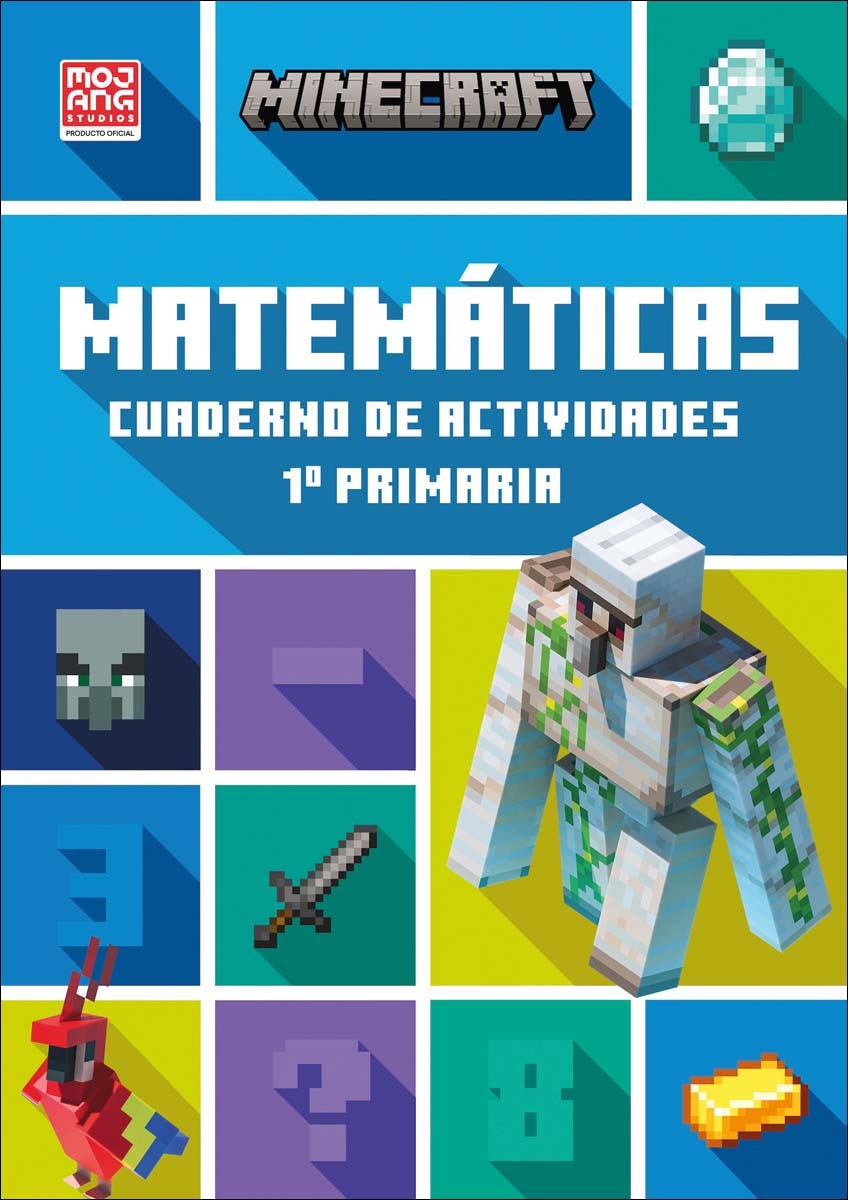 Imagem 0 de Minecraft oficial: cuaderno de actividades, Matemáticas 1.º primaria (Capa mole)