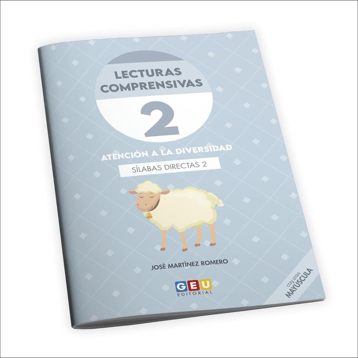 Imagem 0 de LECTURAS COMPRENSIVAS 2 - Cuaderno de Lecturas Comprensivas GEU | Libro aprender a Leer | Letra MAYÚSCULA - Sílabas directas 2 | Editorial GEU