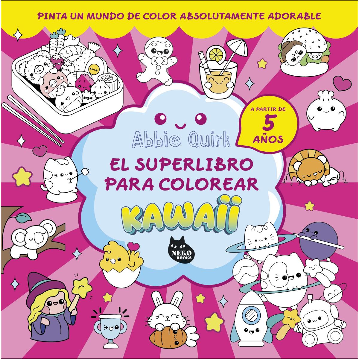 Imagem 0 de El superlibro para colorear kawaii: Pinta un mundo de color absolutamente adorable (Capa mole)