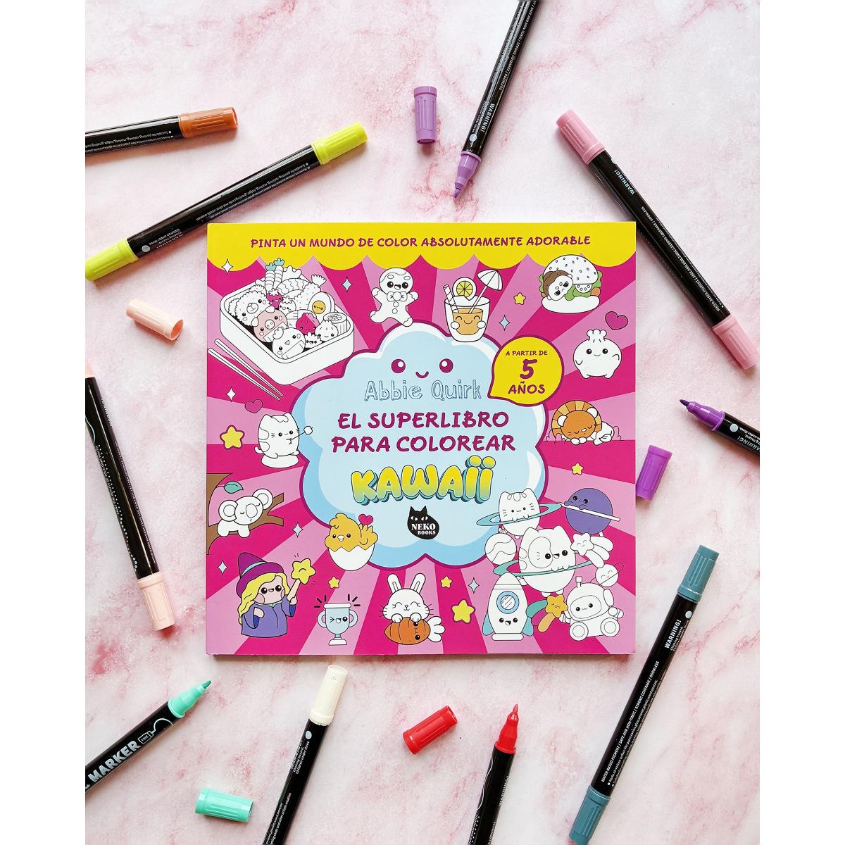 El superlibro para colorear kawaii: Pinta un mundo de color absolutamente adorable (Capa mole) 3