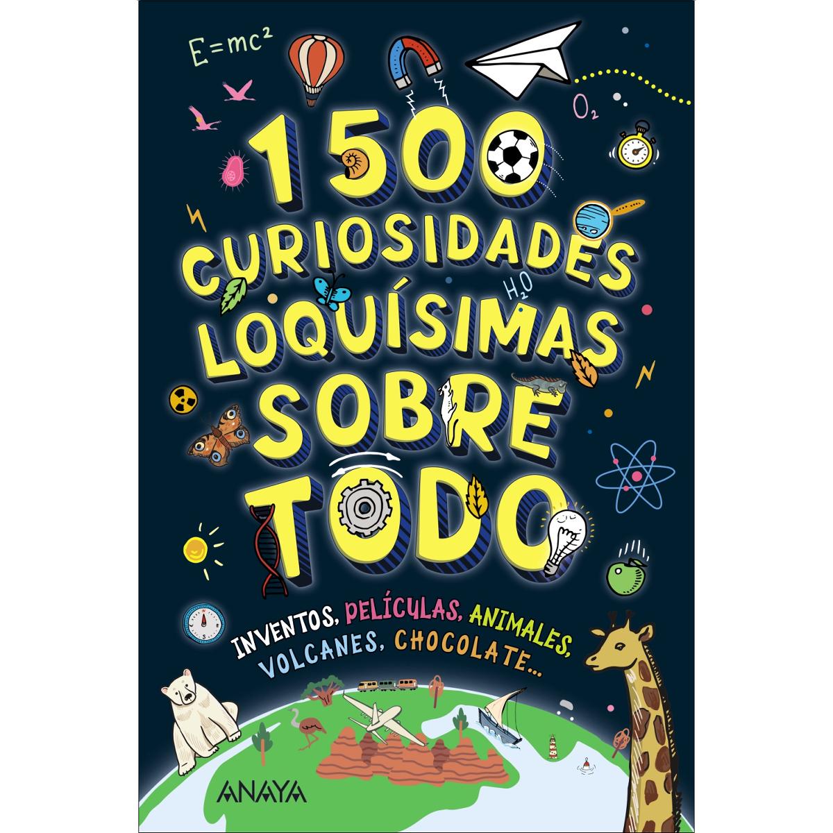 Imagem 0 de 1500 curiosidades loquísimas sobre todo: Inventos, películas, animales, volcanes, chocolate... (Capa mole com abas)