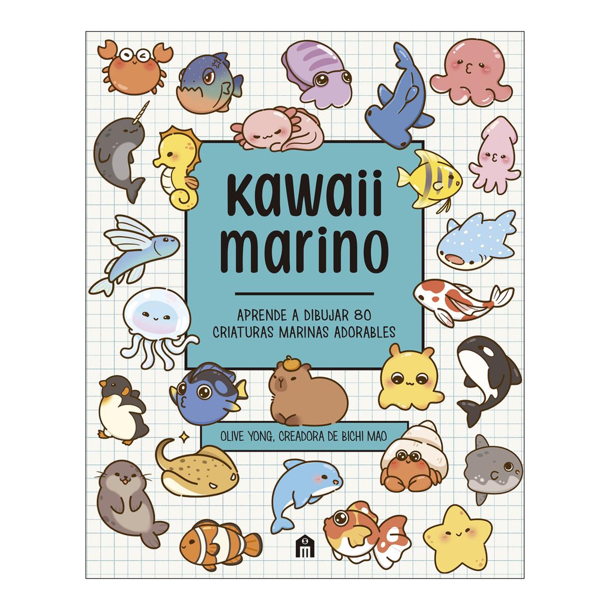 Imagem 0 de Kawaii Marino: Aprende a dibujar 80 criaturas marinas adorables (Capa mole)