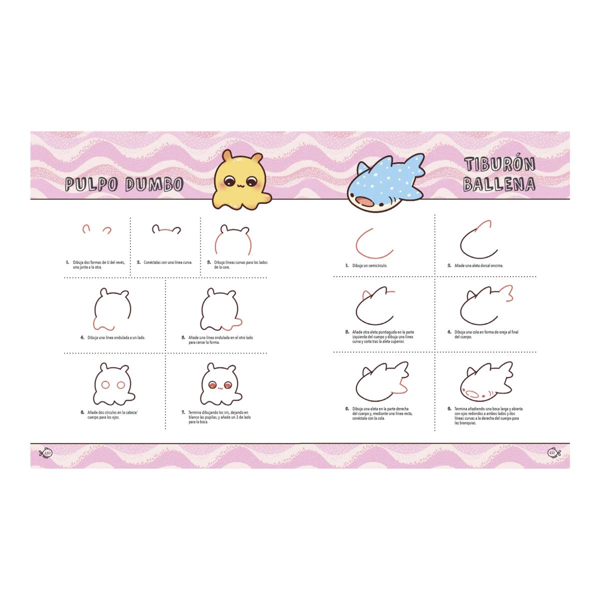 Kawaii Marino: Aprende a dibujar 80 criaturas marinas adorables (Capa mole) 3