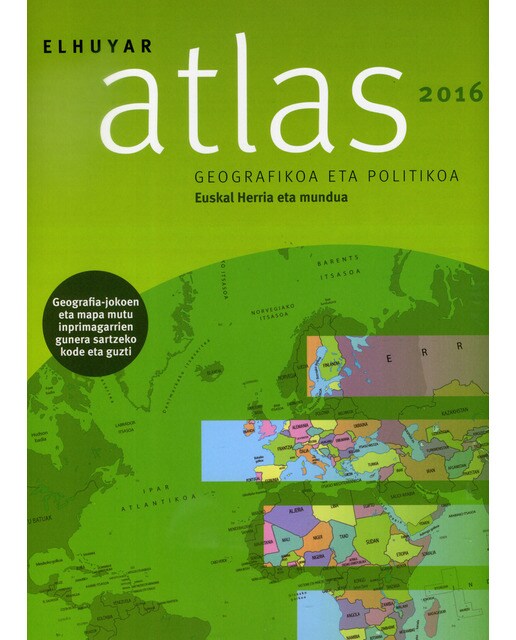 ELHUYAR atlas geografikoa eta politikoa: Euskal herria eta mundua (Capa mole) 1