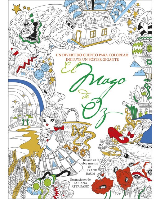 Imagem 0 de El mago de Oz: Un divertido cuento para colorear. (Capa mole com abas)