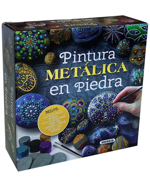 Pintura metálica en piedra 1