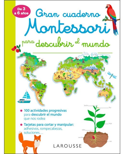 Gran cuaderno Montessori para descubrir el mundo  (Tapa blanda)