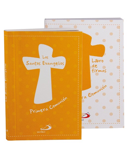 Minipack Primera Comunión: Los Santos Evangelios + Libro de firmas (Capa mole) 1