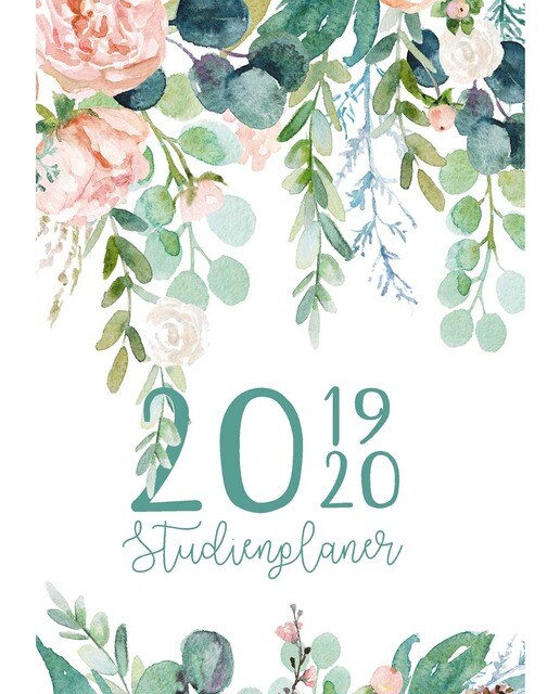 Studienplaner und Semesterkalender für 2019 - 2020 | Ein Studentenkalender und Studentenplaner, Terminplaner, Timer und Kalender für das  (Capa mole) 1