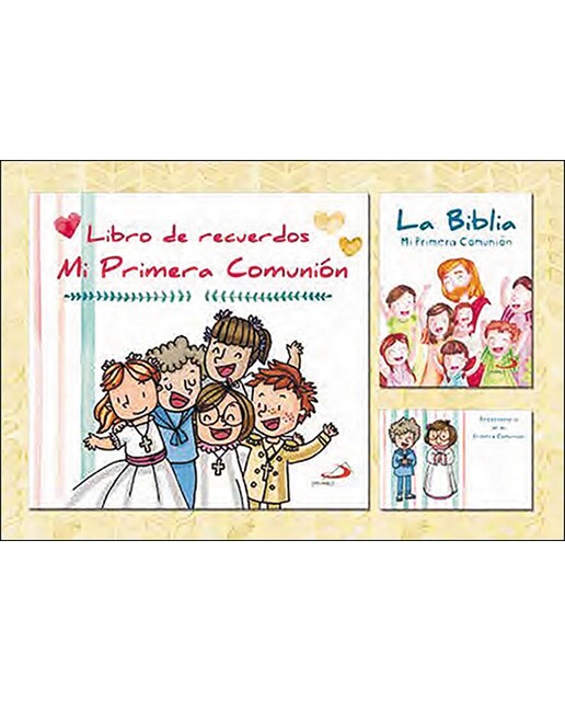 Mi Primera Comunión: Libro de recuerdos + La Biblia + 50 recordatorios 1