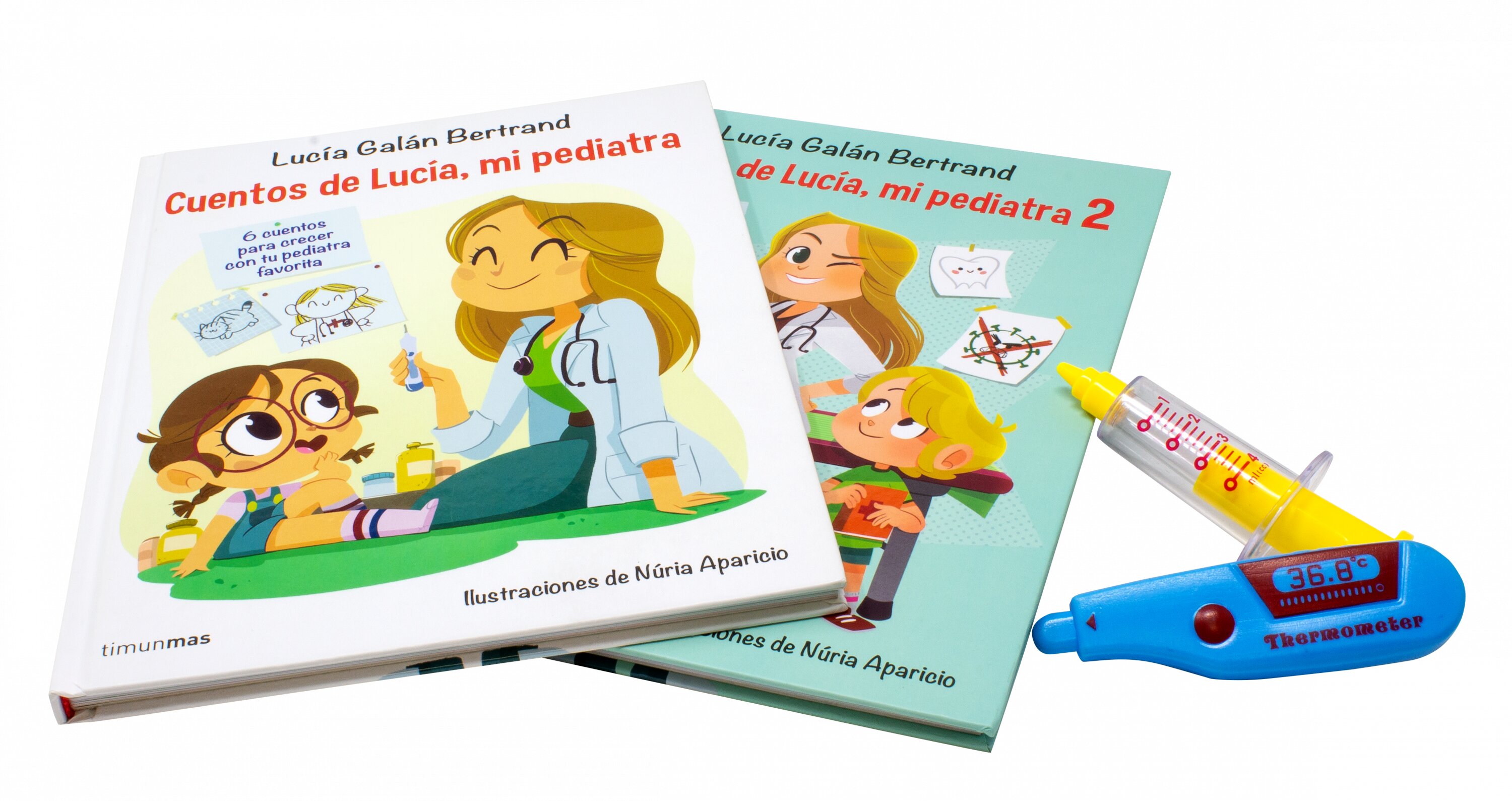 Maletín de cuentos de Lucía, mi pediatra: Con un termómetro y una jeringa de juguete (Tapa dura) 2
