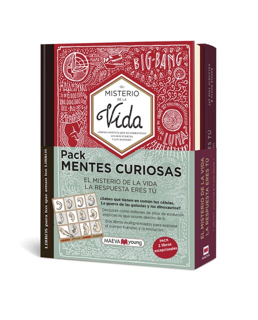 Imagen 0 de Pack Mentes curiosas: Dos libros multipremiados para explorar el cuerpo humano y la evolución  (Tapa dura)