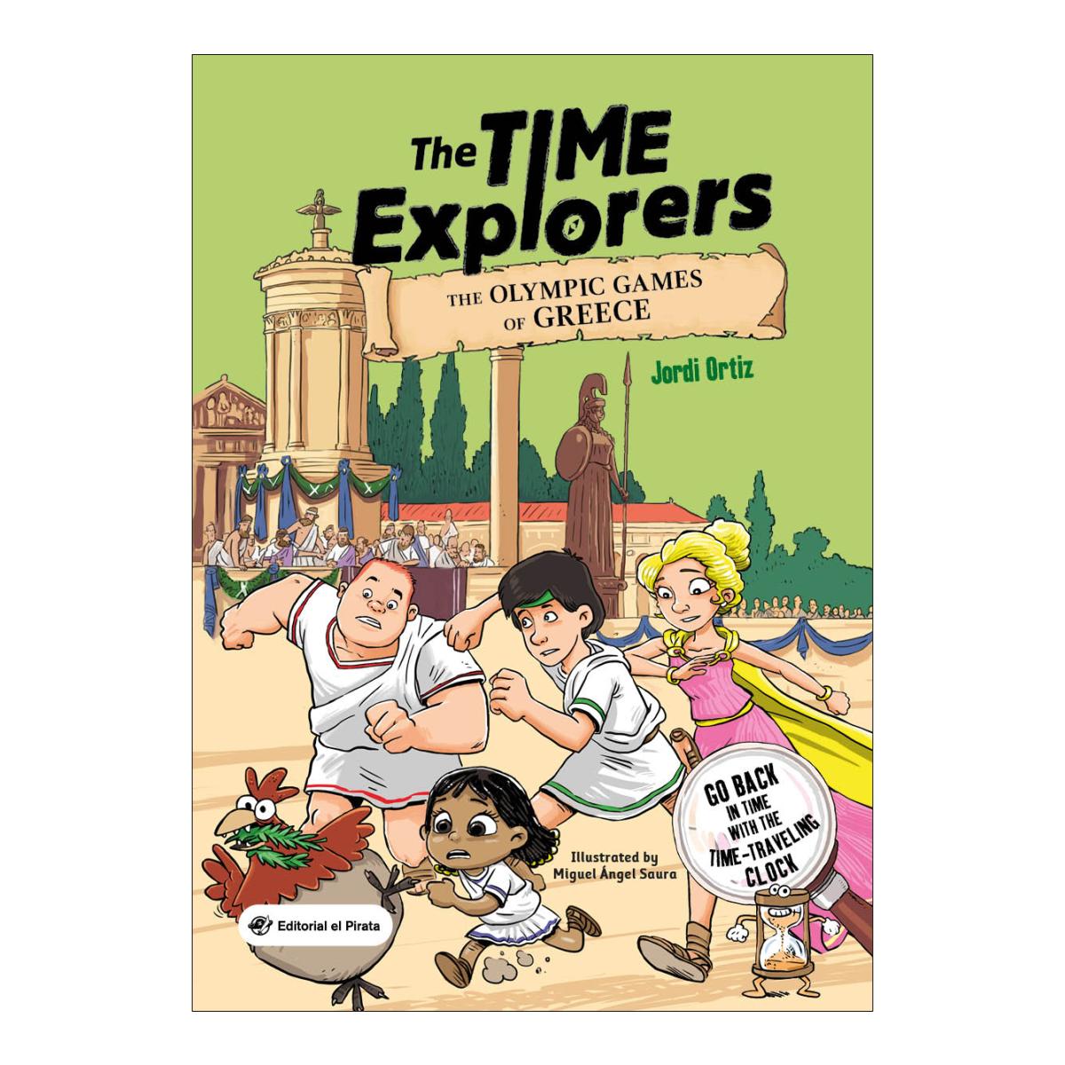 Imagem 0 de The Olympic Games of Greece: ¡Viaja por el tiempo con el reloj descifrador y descubre la antigua Grecia! Libro en INGLÉS para niños y niñ (Capa mole)