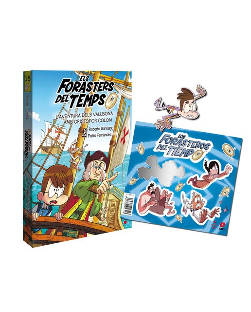 Imagen 0 de Pack Els Forasters del Temps 18 L'aventura dels Vallbona amb Cristòfor Colom + Regalo: Imán
