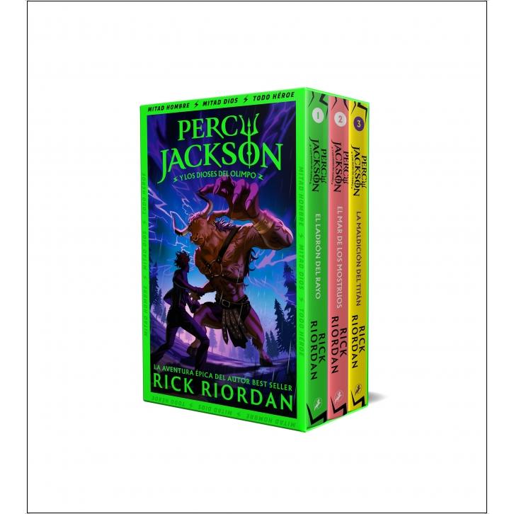 Imagem 0 de Percy Jackson y los dioses del Olimpo (estuche con: El ladrón del rayo|El mar de los monstruos|La maldición del Titán) (Capa mole)
