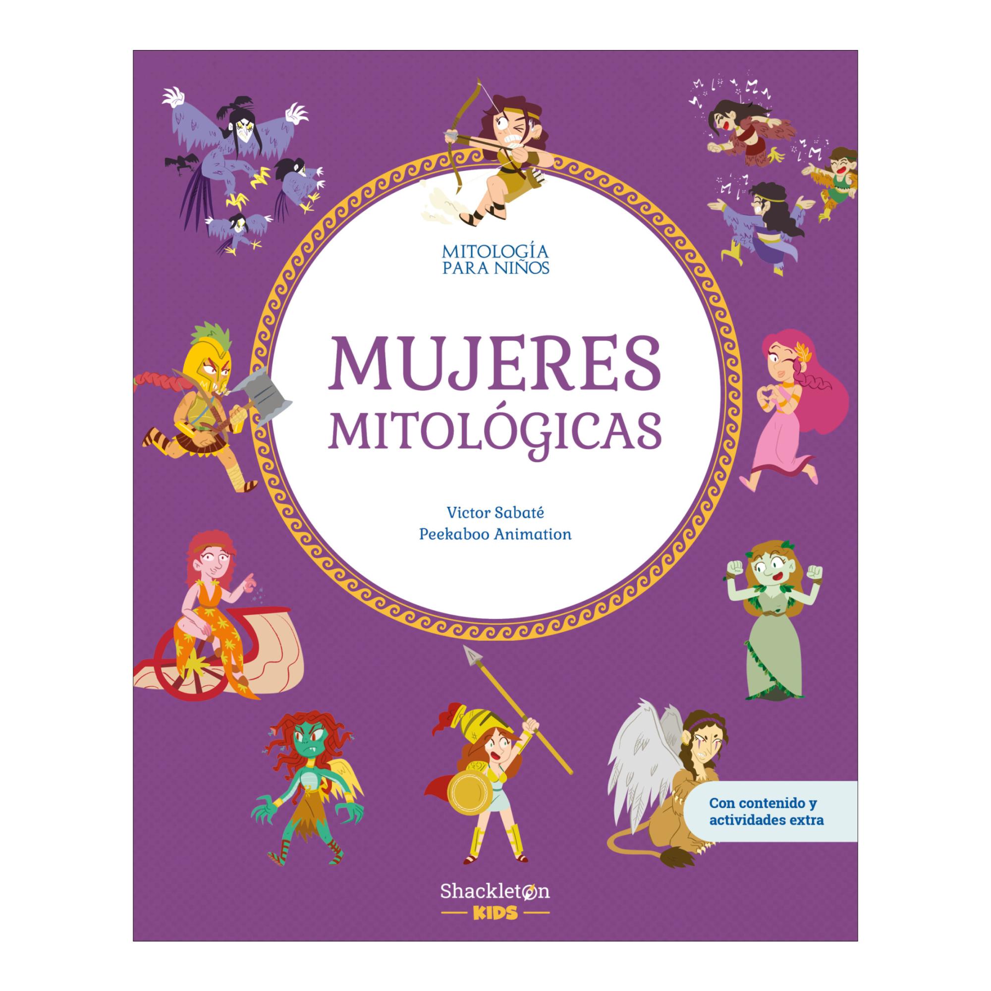 Imagen 0 de Mujeres mitológicas: Libro infantil con juegos y actividades extra | Descubre el maravilloso mundo de la mitología griega, en una colecci  (Tapa dura)