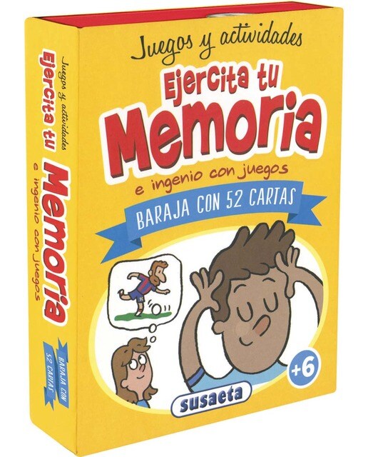 Imagen 1 de Ejercita tu memoria e ingenio con juegos: Baraja con 52 cartas (Tapa dura)