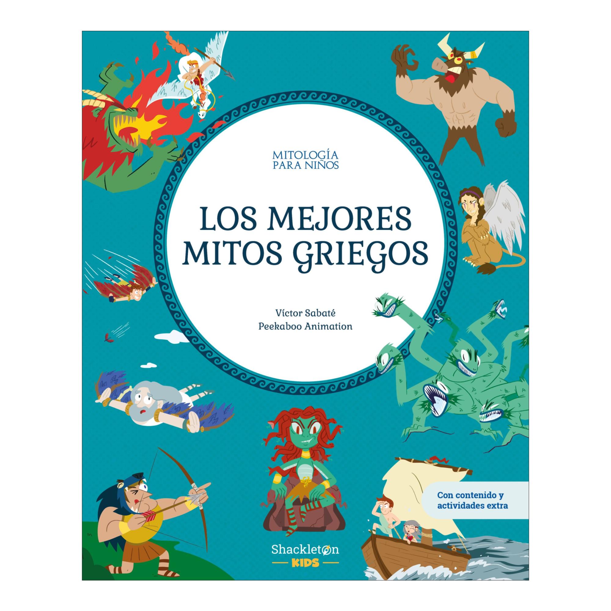 Imagen 0 de Los mejores mitos griegos: Libro infantil con juegos y actividades extra | Descubre el maravilloso mundo de la mitología griega, en una c (Tapa dura)