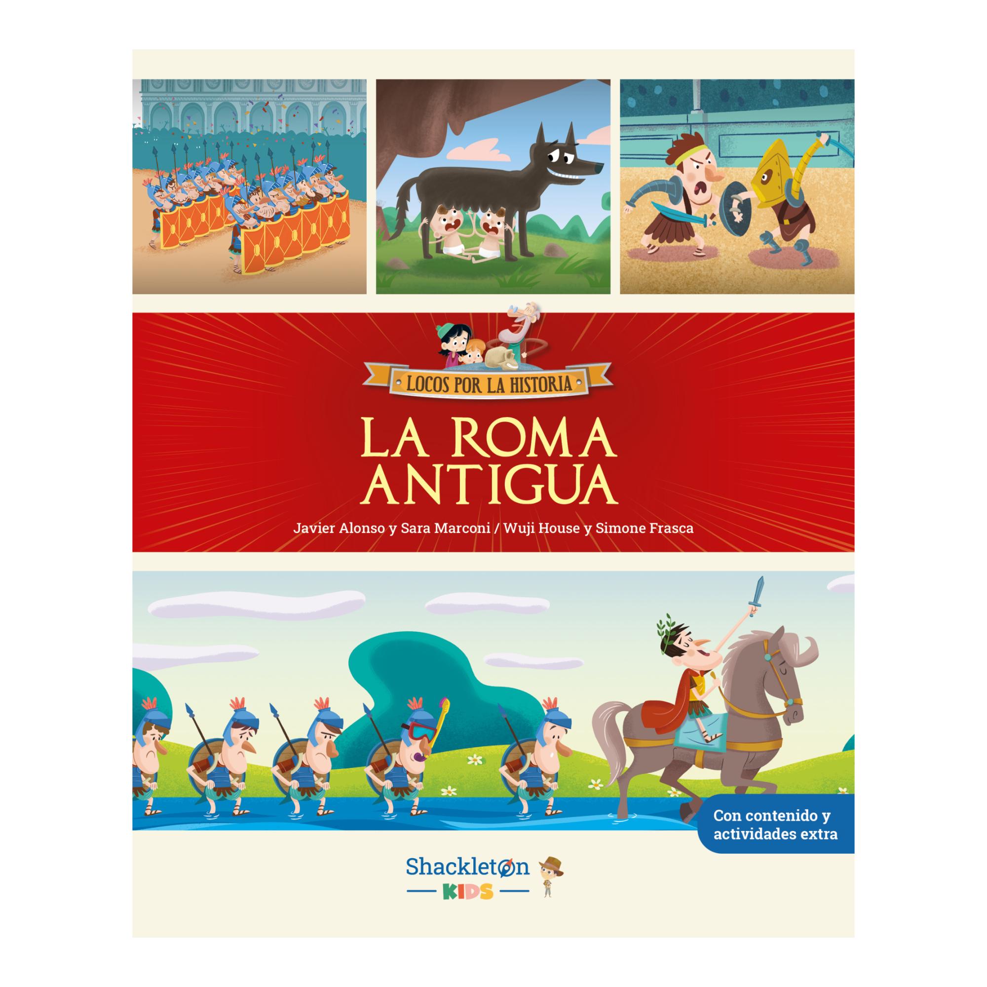 La Roma Antigua: Libro infantil con juegos y actividades extra | Únete a Carmen, Marco y el abuelo y descubre la historia explicada como   (Tapa dura) 1