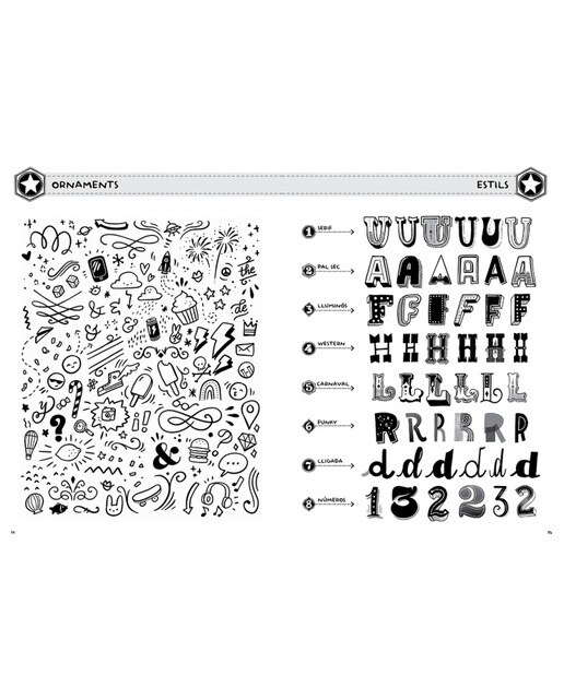 El gran llibre del lettering per a nens: Aprèn a dibuixar lletres com un expert (Tapa blanda) 5