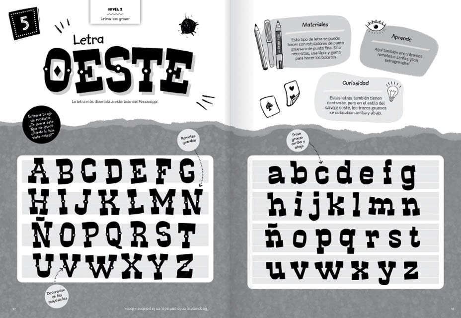 Mi primer libro de lettering: Diviértete y aprende a hacer letras increíbles  (Tapa blanda) 3